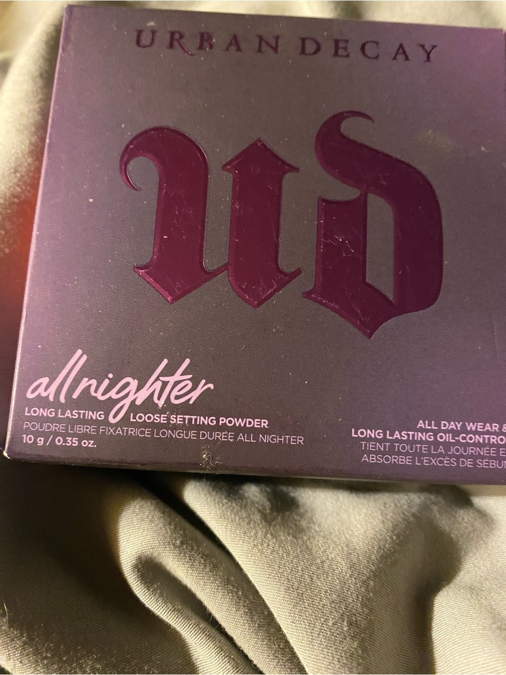 Urban Decay All Nighter Loose Setting Powder - Purple Packaging
